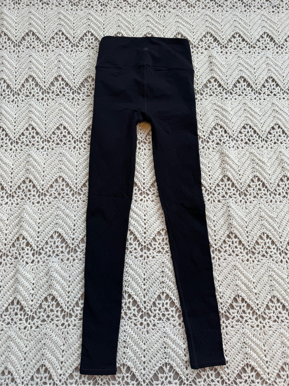Lululemon Reveal Tight *Zen Expression Black High Rise Lace Tights Leggings 4 - Picture 9 of 11